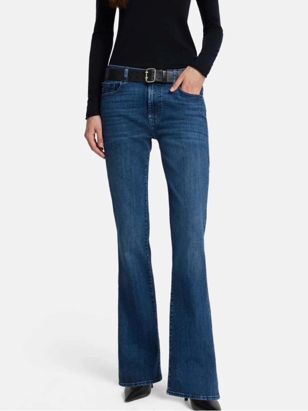 7 For All Mankind Bootcut Distressed Jeans